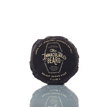 Load image into Gallery viewer, Immaculate Beard Midnight Shave Soap Puck