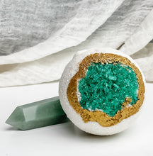 Load image into Gallery viewer, Emerald Empowerment Crystal Bath Bomb