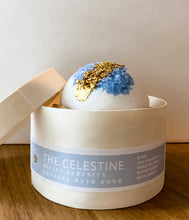 Load image into Gallery viewer, Celestine Geode - Meditation Crystal Bath Bomb
