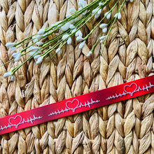Load image into Gallery viewer, Red EKG Non Slip Headband
