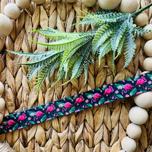 Load image into Gallery viewer, Navy Flamingo Non-Slip Headband