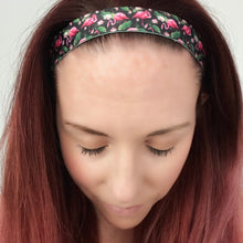 Load image into Gallery viewer, Navy Flamingo Non-Slip Headband