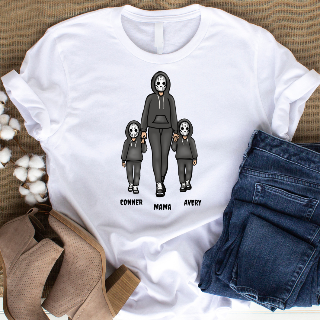 Mom & Child Horror T-Shirt (personalized)