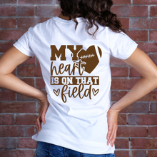 Load image into Gallery viewer, Football - Heart on the Field T-Shirt