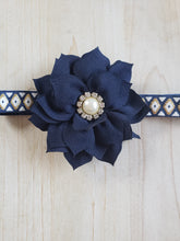 Load image into Gallery viewer, Navy Floral Headband