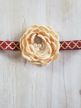 Load image into Gallery viewer, Gold Floral Headband