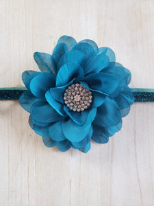 Shimmer Headband- Shimmer Blue