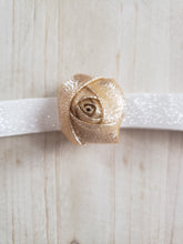 Load image into Gallery viewer, Gold Rose Headband