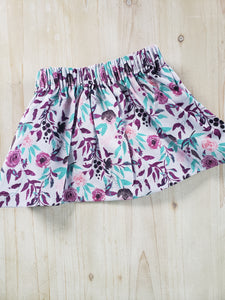 Spring Floral Skirt in Lilac