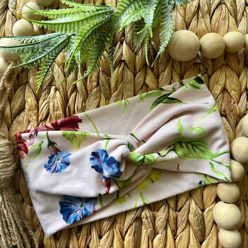Pale Pink Twist Knot Turban Headband- Infant
