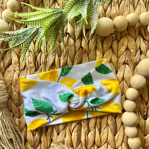 Lemon Twist Knot Turban Headband