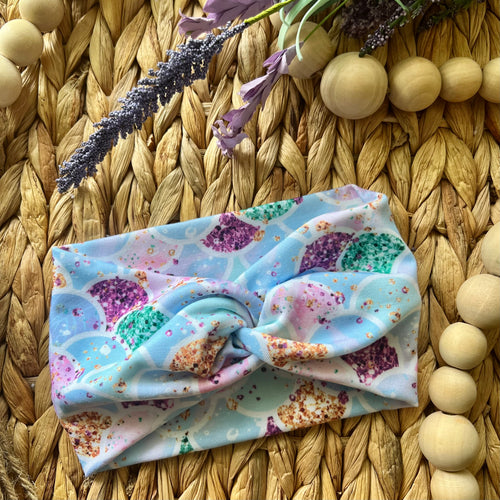 Mermaid Twist Knot Turban Headband