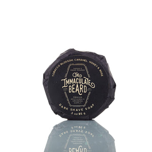 Immaculate Beard Dark Shave Soap Puck