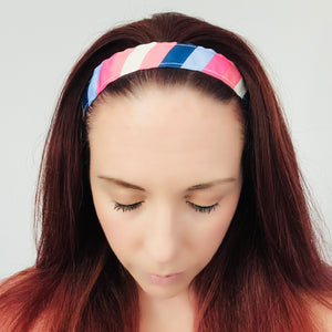 Diagonal Multi Colored Non-slip Headband