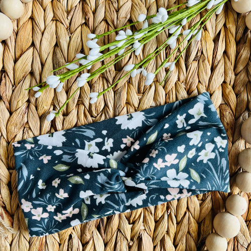 Twist Knot- Spring Floral Headband