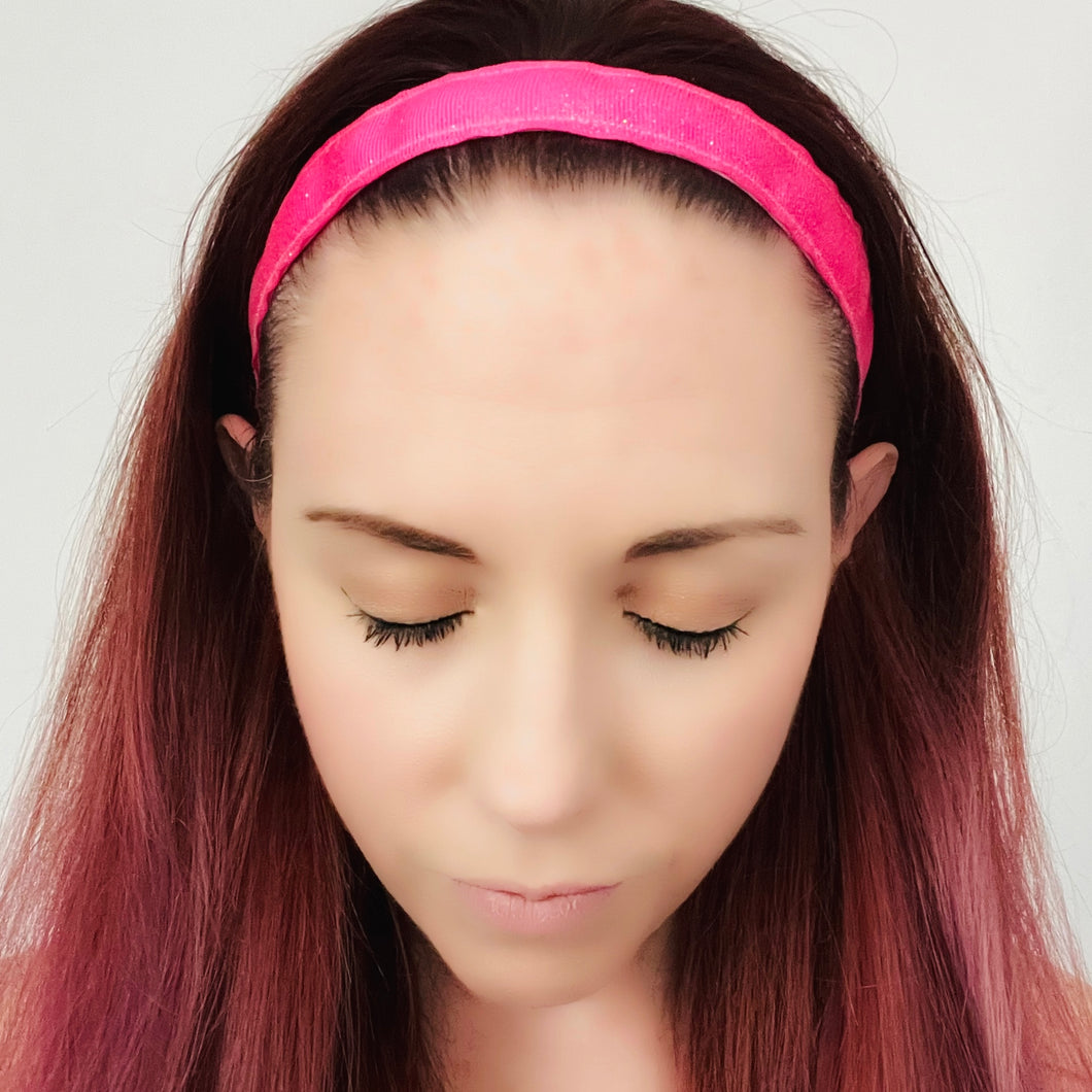 Pink Glitter Non-Slip Headband