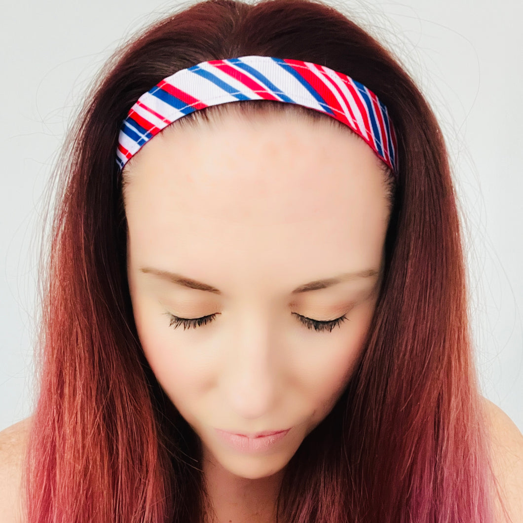 USA Red, White & Blue Non Slip Headband